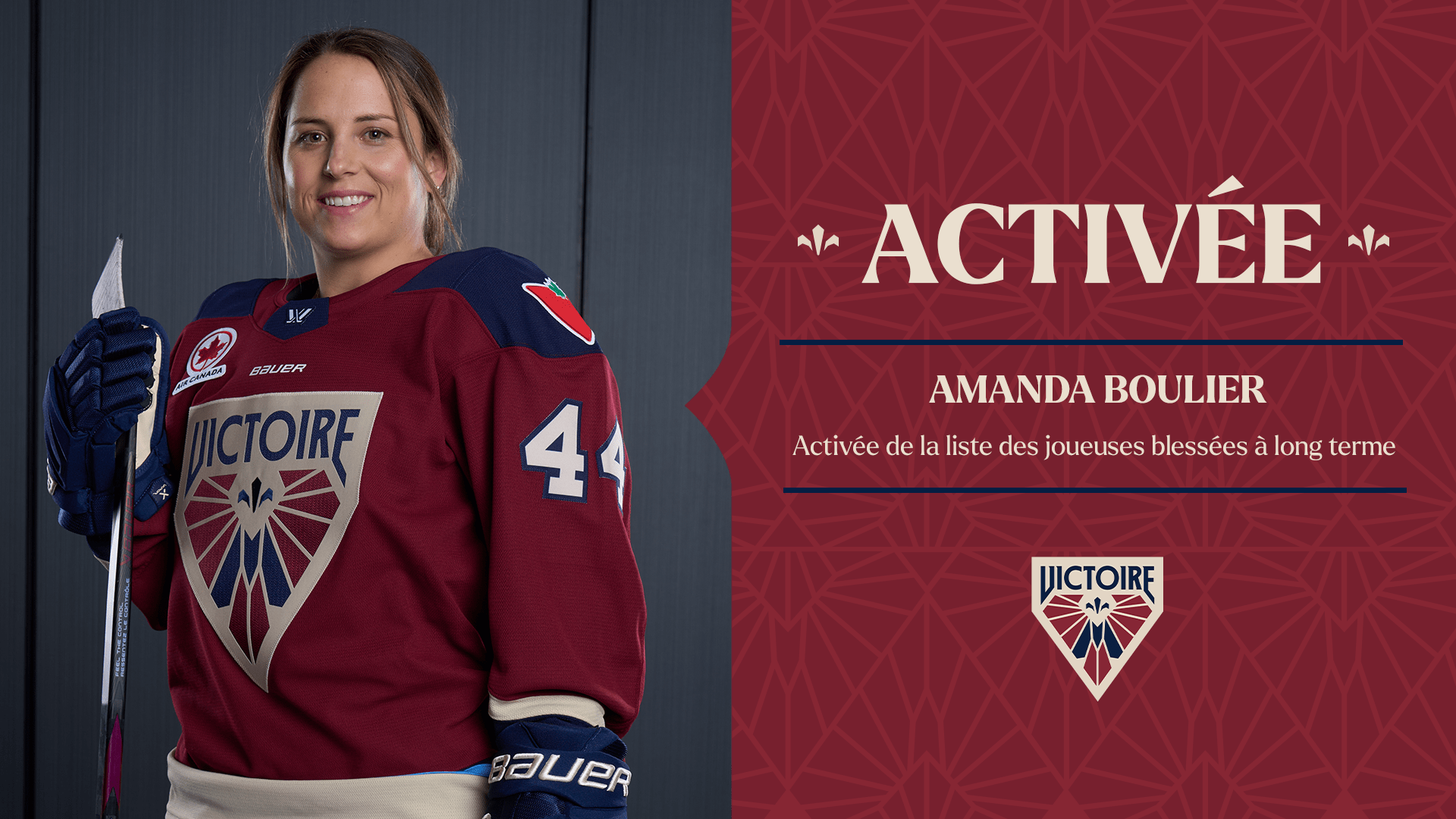 Amanda Boulier Activated off LTIR – PWHL Blog